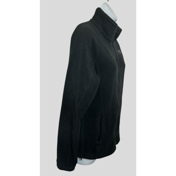 The North Face Fleece Glacier Fleece Jacket Women's Sz Small Black Front Zip - Picture 5 of 6